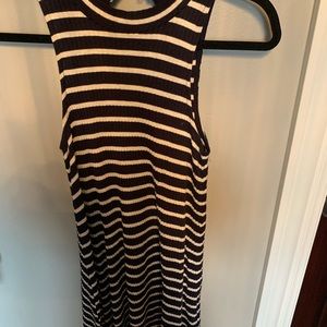 HOLLISTER blue and white stripped dress